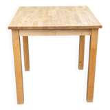 Scandinavian square kitchen table in solid wood 75cm