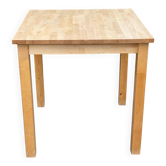 Scandinavian square kitchen table in solid wood 75cm