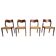 Set of 4 teak Niels O. Møller dining chairs - Model 71, Denmark