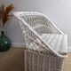 Bench storage chest vintage children's armchair in wicker rattan
