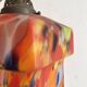 Retro suspension lampshade in speckled glass