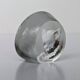 Crystal paperweight - cat face - Mats Jonasson - Målerås Glasbruk - Sweden