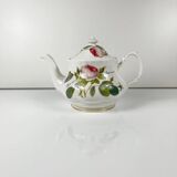 Redouté rose teapot, Roy Kirkham, England, 1996