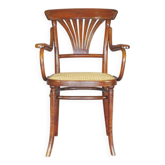 Thonet armchair No. 221, "bronze" inlays 1905 perfect caning