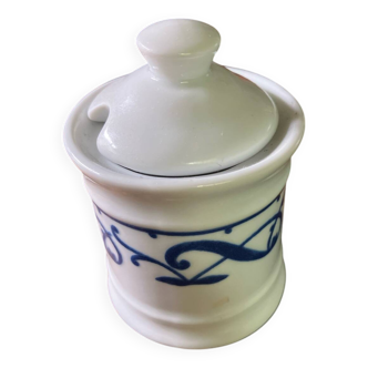 Deshoulieres porcelain mustard pot