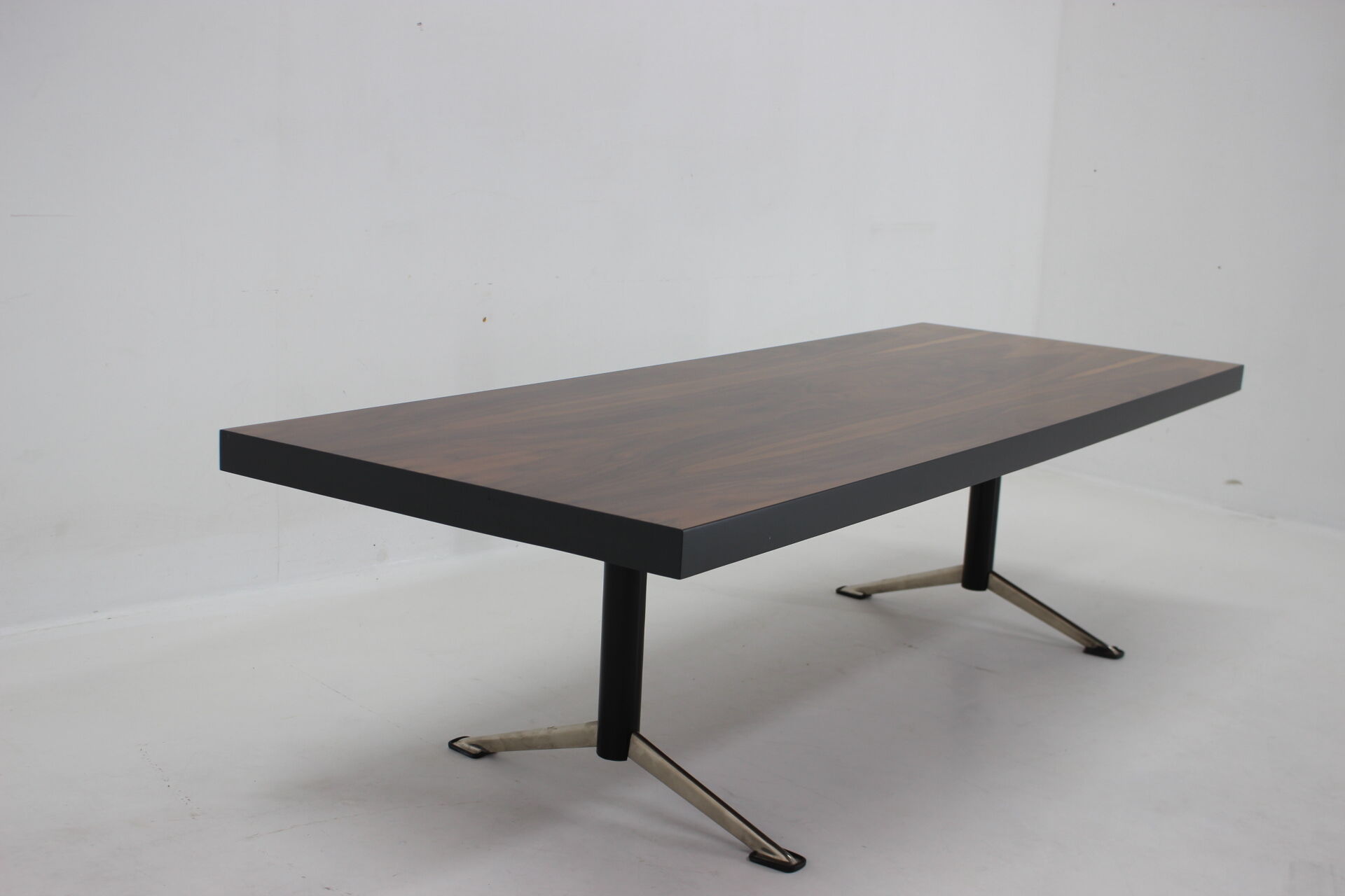1970s Restored Walnut Coffee table ,Czechoslovakia