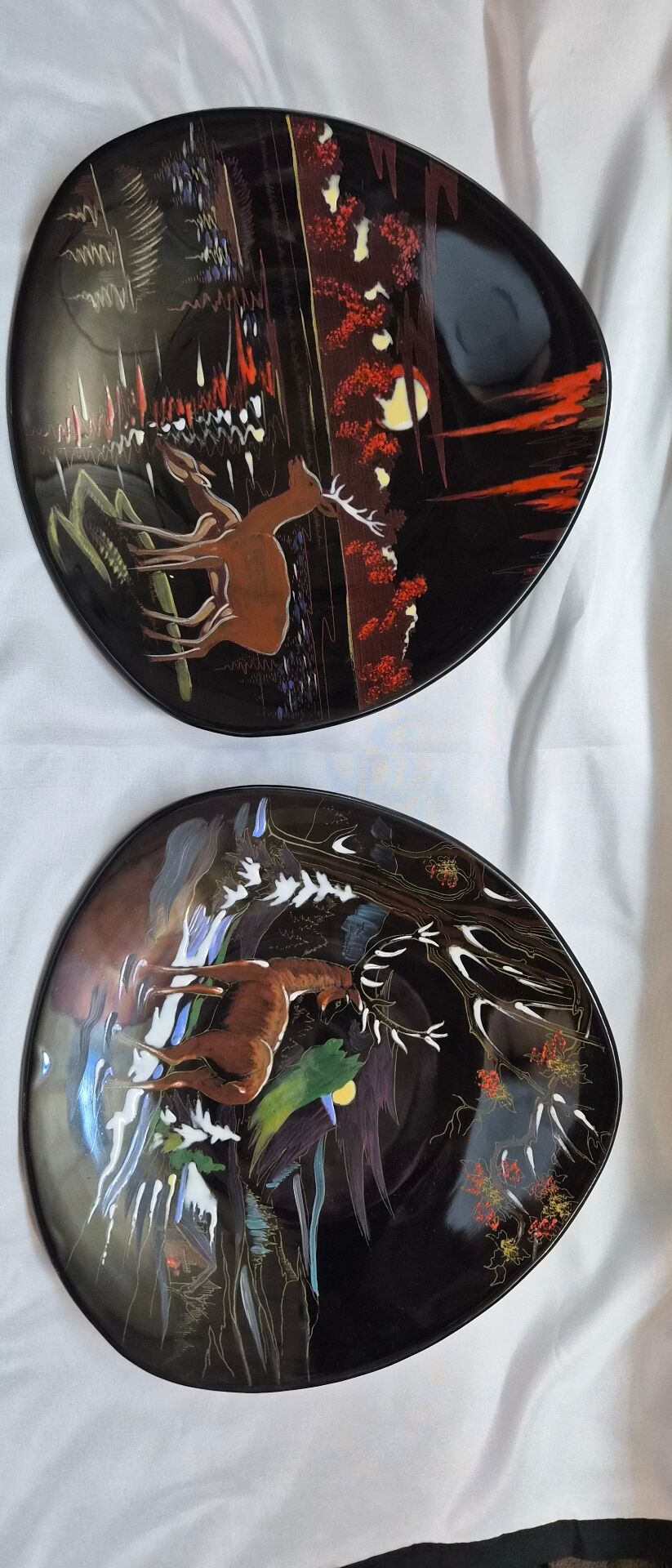 2 assiettes longwy grand feu