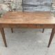 Solid oak farmhouse table with 2 drawers 1900