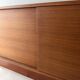 Danish mid-century teak sideboard with sliding doors