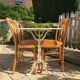 White marble bistro table