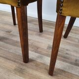 Set of two padded chamber armchairs