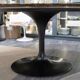 Eero Saarinen & Knoll International: "Tulip" table, Marquina marble and Ril.