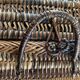 Panier asiatique en rotin avec couvercle 23×18 cm