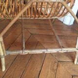 Sofa bench into rattan