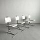Mid-Century Modern Dining Chairs, Set of 4, France 1970s