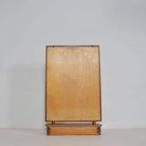Danish wall mirror with rim and drawer in teak, 1960s