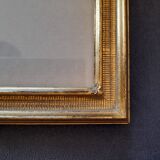 Antique frame with striated gilding