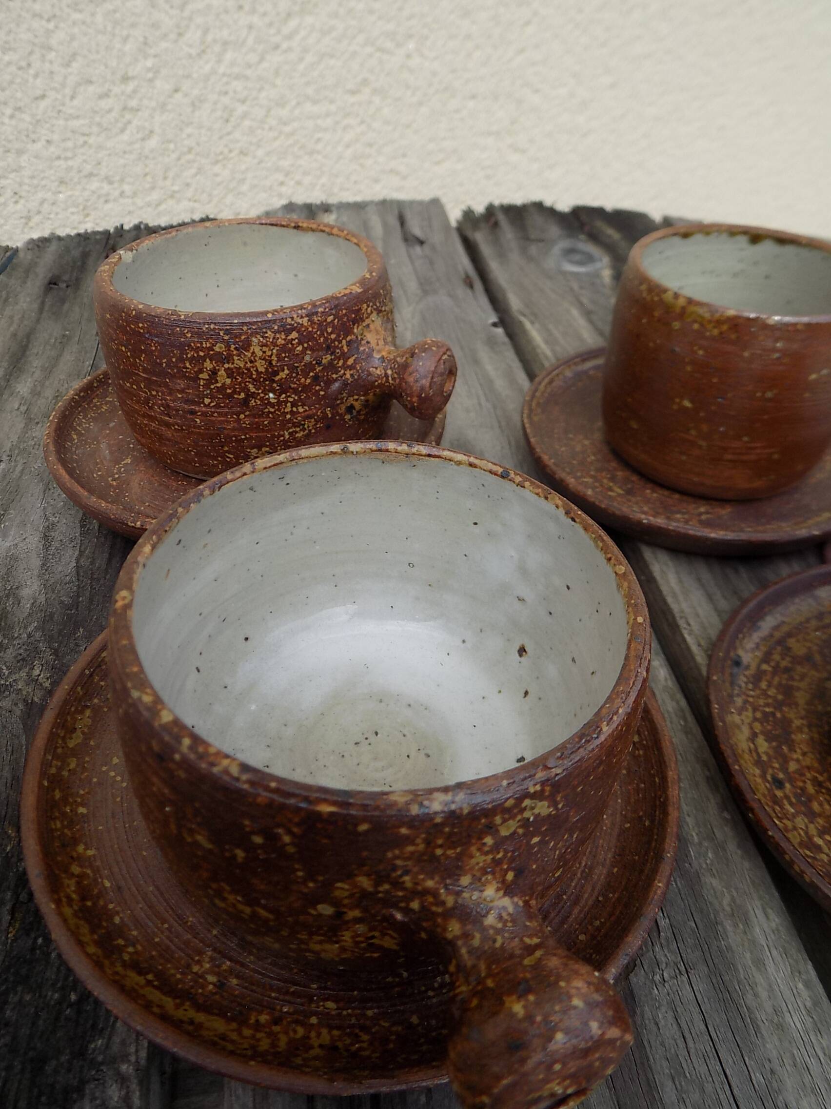 13 piece stoneware coffee/tea set