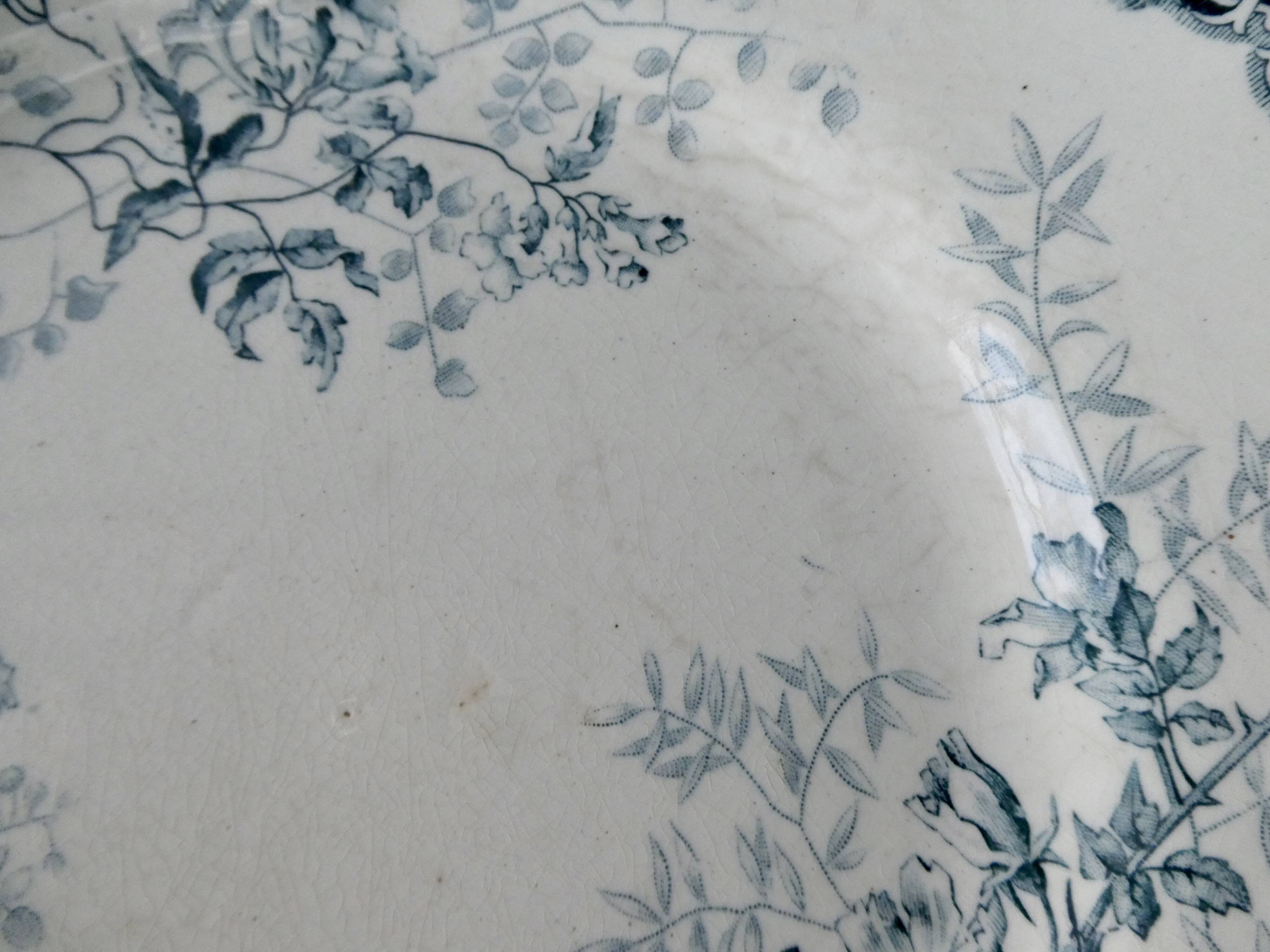 Set of 6 flat plates Roscoff, Choisy king The King Boulenger Iron land