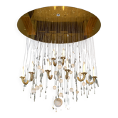 Lustre sur-mesure Beau & Bien – Contemporain – Porcelaine de Limoges, météo