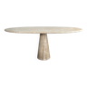 Travertine dining table 70s