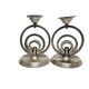 Art Deco candleholder, Germany, 1970s, set of 2
