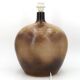 Impressive brown ceramic ball lamp from the 1970s.