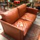 3-piece classic English leather lounge