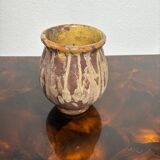 Small grease pot, foie gras pot, confit, in glazed terracotta