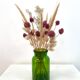Bocal vase vintage en verre vert et bleu