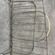50s vintage gold metal magazine rack