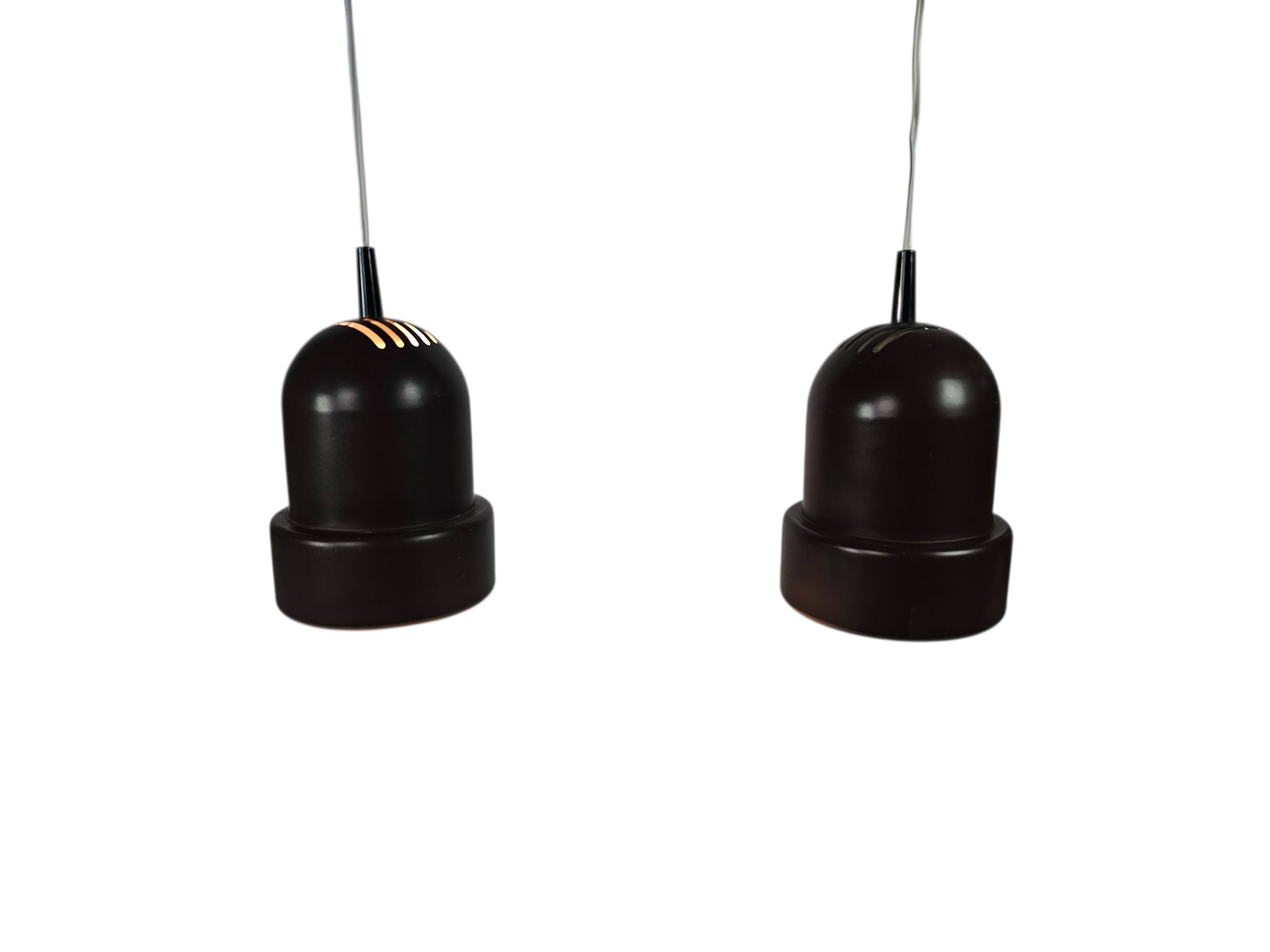 Philips - NWS series - pendant lamps (2) - cylinder pendant lamp - brown -