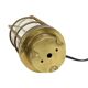 Old Industrial Brass Ship's Lamp Cage Lamp Rotterdam