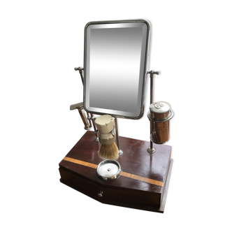 Barber's mirror on pedestal 26x35cm
