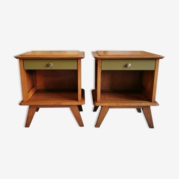 Pair of bedside tables 50s-60s