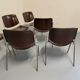 Set of 6 DSC106 dining chairs by Giancarlo Piretti for Castelli