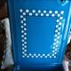 Ladle door blue enamelled tole decor Lustucru