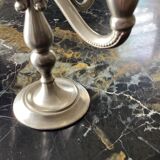 Royal Holland pewter candle holder with five candles dimension: height -20cm- width -18cm-