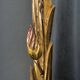 Mirror 1900 art nouveau noodle floral decor gilded wood