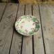 Old decorative plate in barbotine by luneville cherry motif