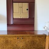 Luciano Frigerio, mod. Tartaro solid padouk mirror, Frigerio di Desio 1970s