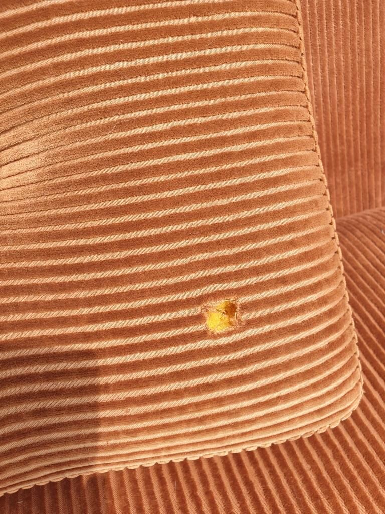Lounge armchair 1970 corduroy "Pierre Richard"