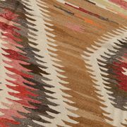 Caramel Brown %100 Wool Handmade Kilim Rug, 293x386 Cm