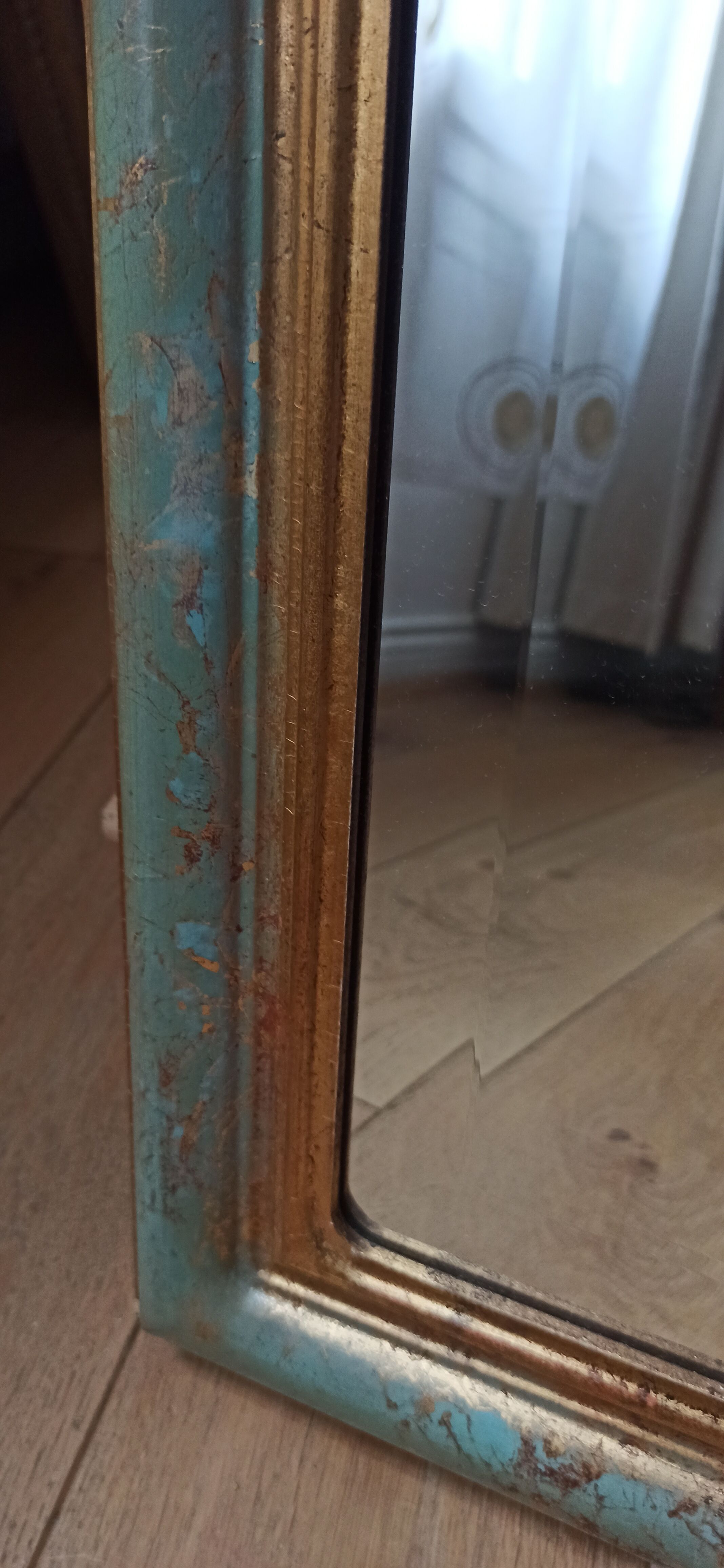 Decorative antique mirror marble effect 52x70cm