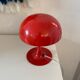 Red metal mushroom lamp