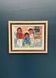 Original Oil on Canvas “ Family” Vintage & Framed 47 × 40 cm