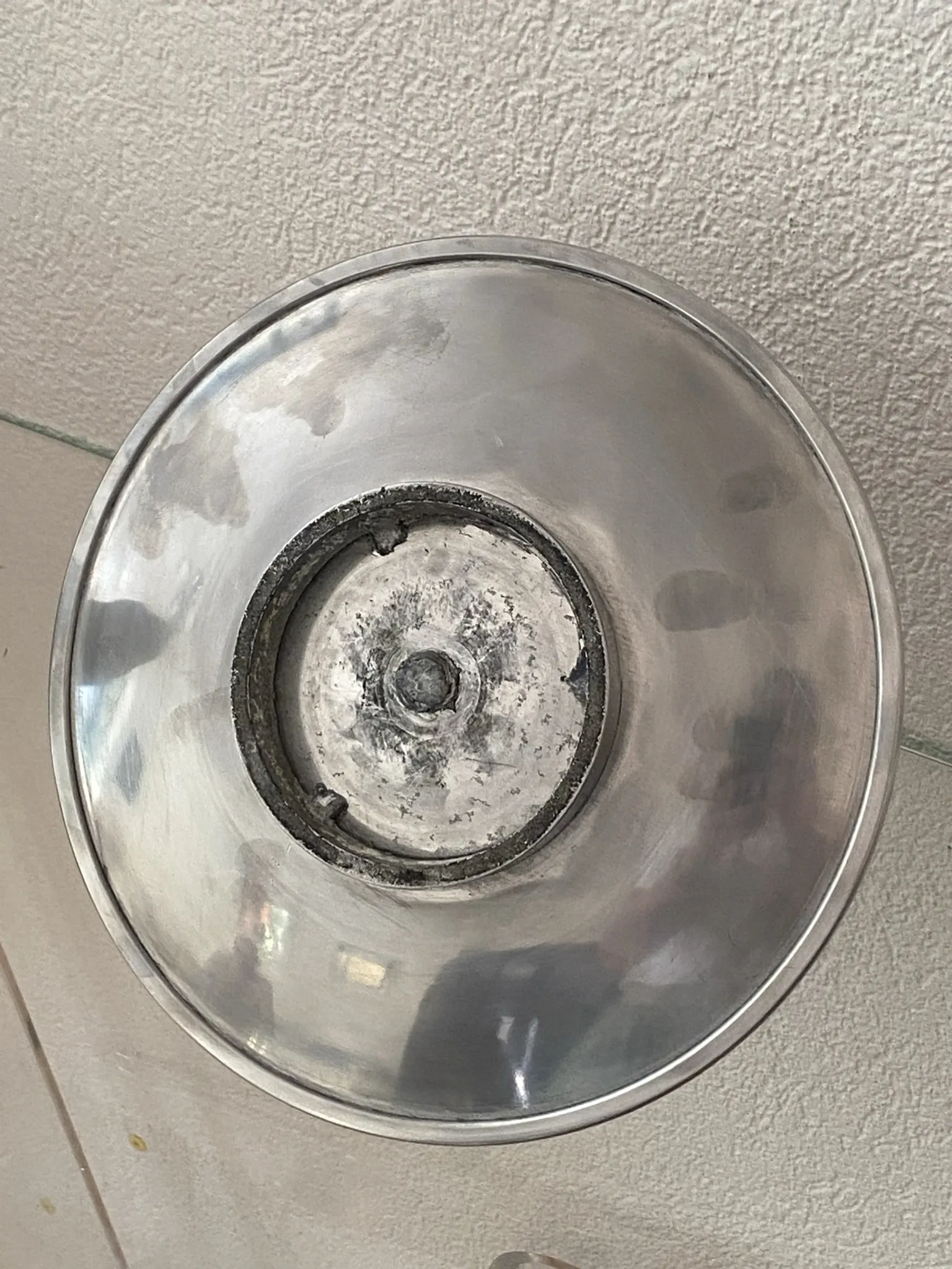 Polished aluminium plate