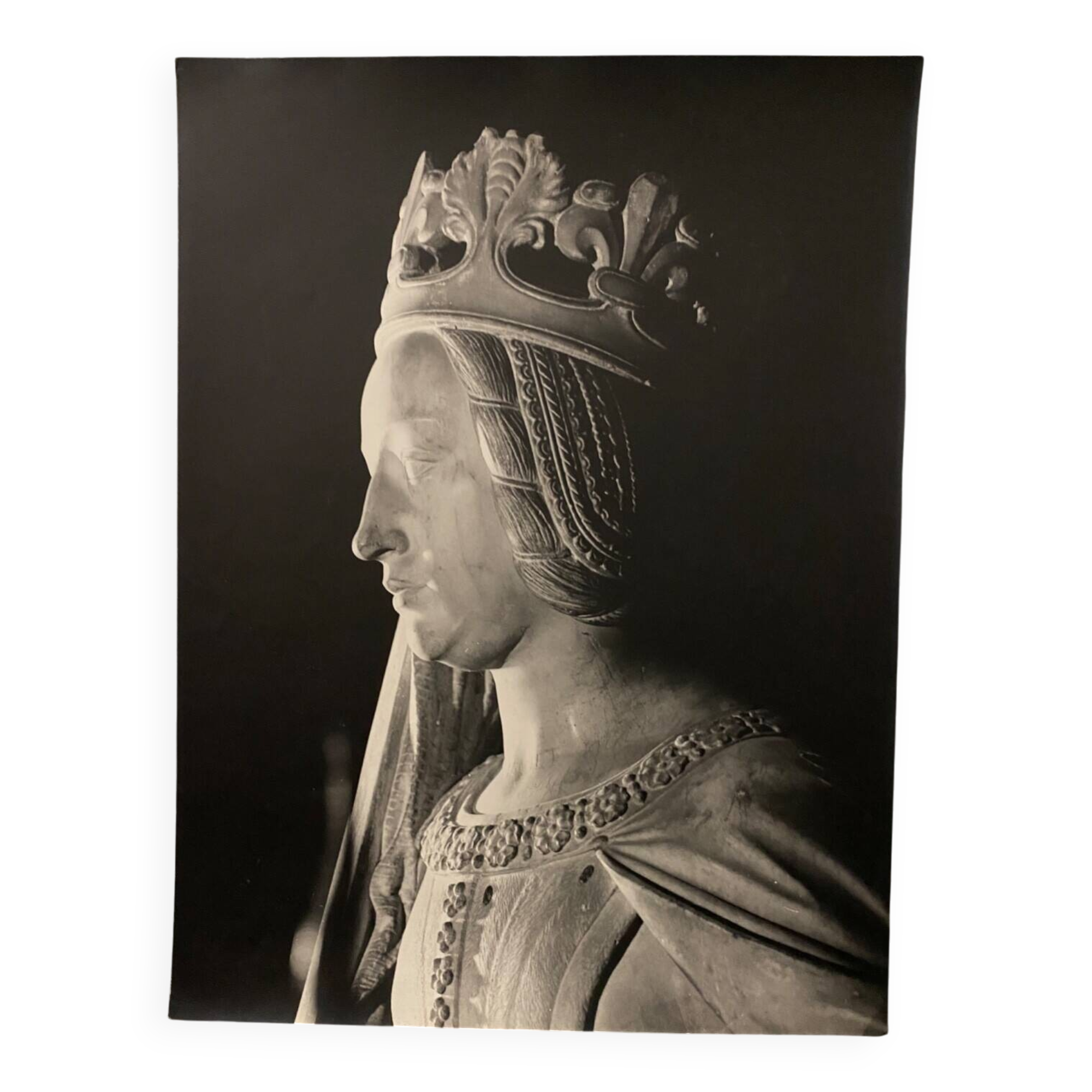 Silver gelatin photograph by Bernard Darot, crowned head