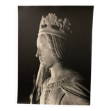 Silver gelatin photograph by Bernard Darot, crowned head