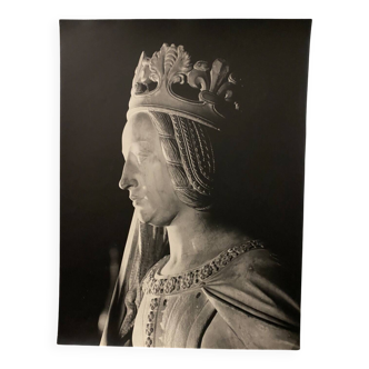 Silver gelatin photograph by Bernard Darot, crowned head